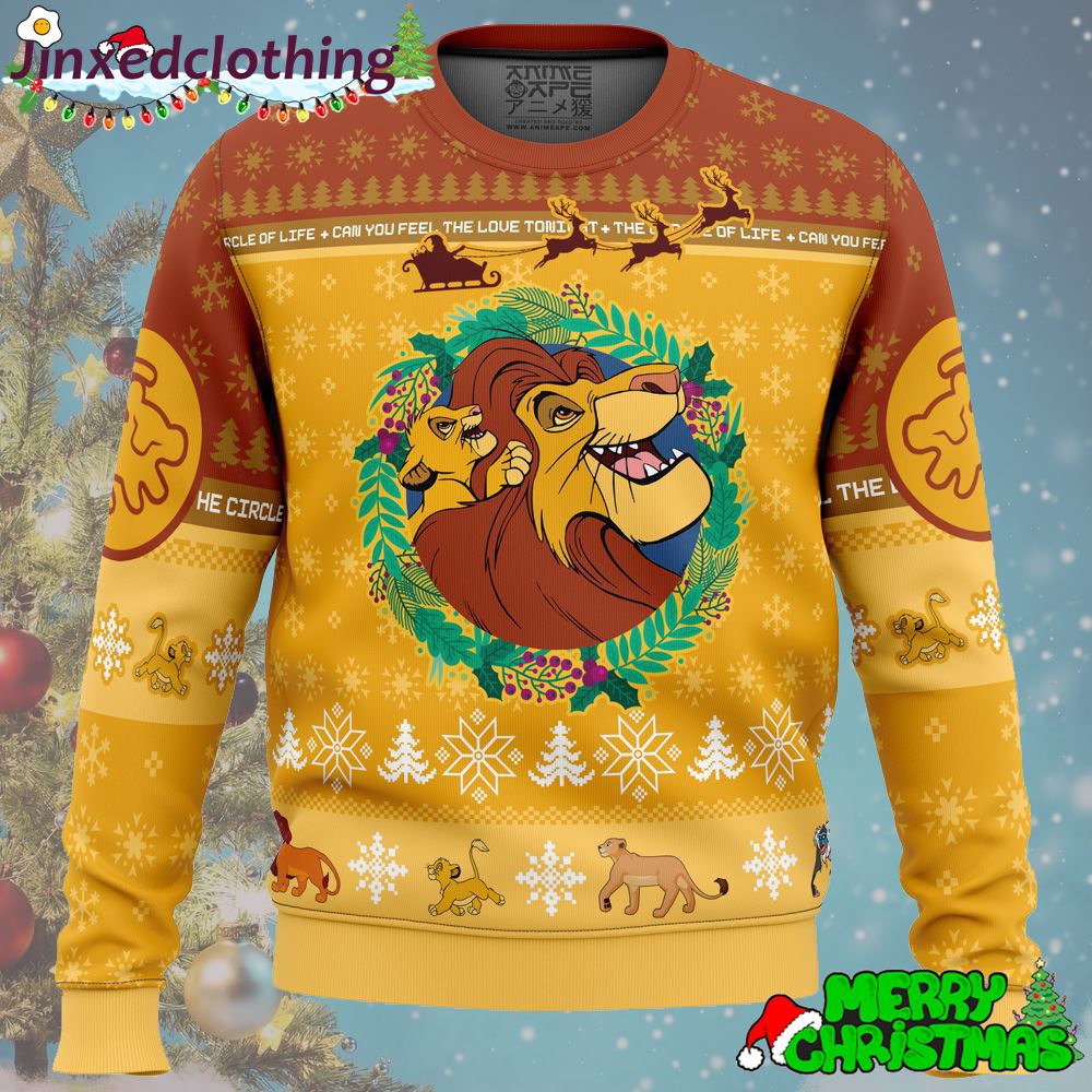 Christmas The Lion King Disney Ugly Christmas Sweater Xmas Funny 